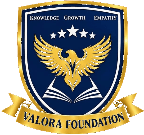 Valora Foundation crest: knowledge, growth and empathy